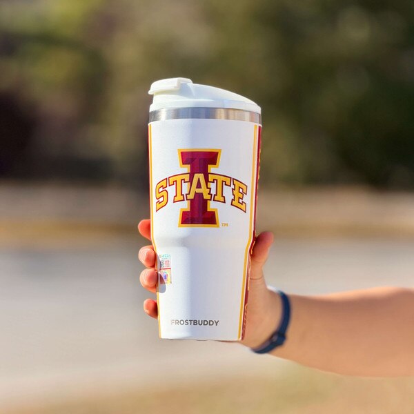 Frost Buddy I-State Cyclones White & Cardinal To-Go Buddy (32 oz.)